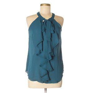 Worthington Sleeveless Blouse, Ruffles, S